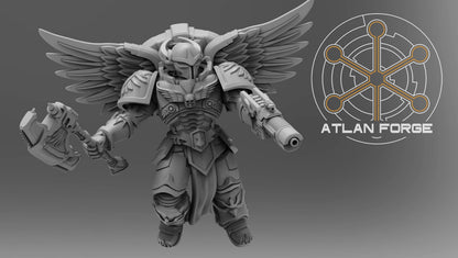 3d Printed Angelic Knights Ophanim by Atlan Forge Miniatures