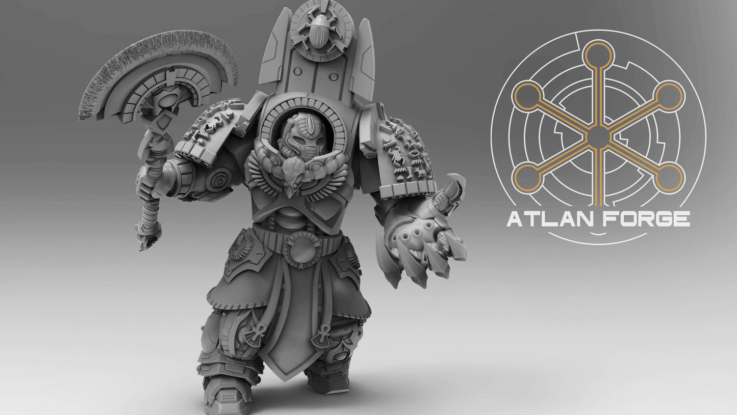 3d Printed Aegyptus Assault Nehebkau by Atlan Forge Miniatures
