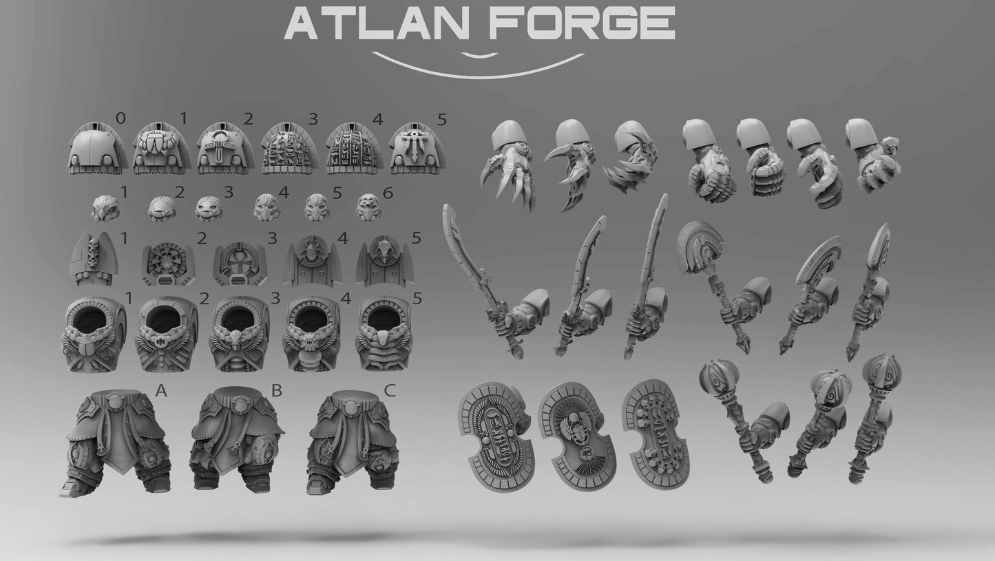 3d Printed Aegyptus Assault Nehebkau by Atlan Forge Miniatures